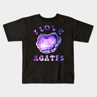 I Love Agates Kids T-Shirt